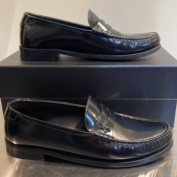 LE LOAFER PENNY SLIPPERS IN SMOOTH LEATHER - Picture 3 of 6